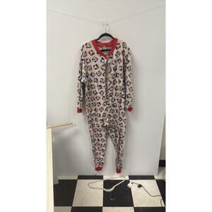 Vintage Disney Mickey Mouse Union Suit Pajamas Radcliffe Size Large‎ Womens